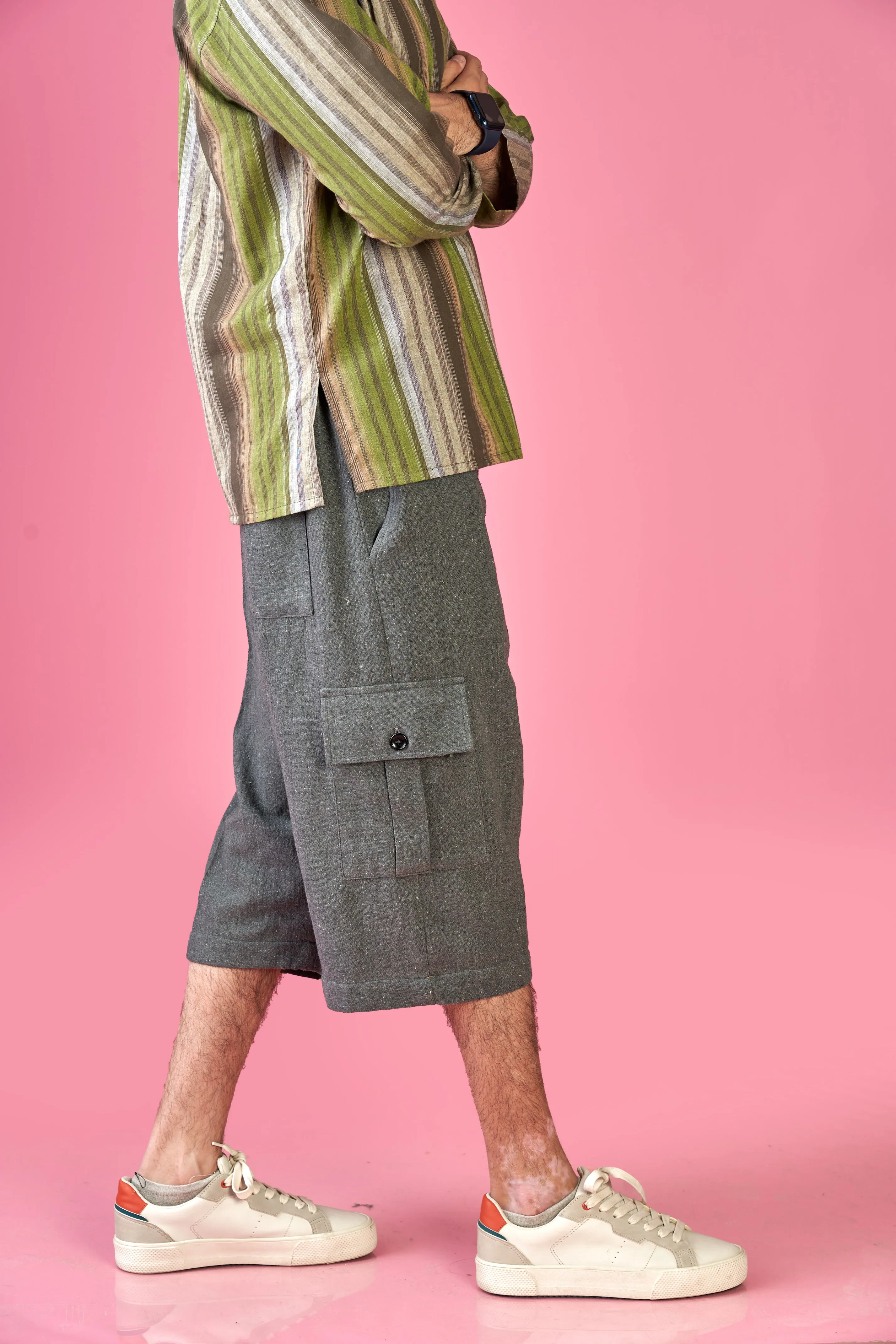 3 QUARTER CARGO PANTS (UNISEX) S24-US04