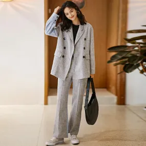 8GIRLS DESIGN CASUAL COTTON BLAZER SET