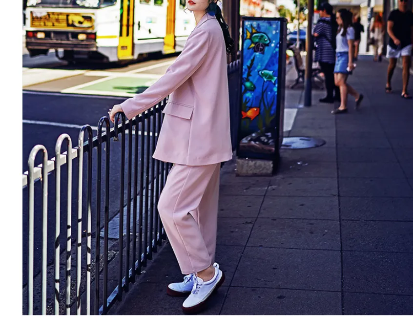 8GIRLS VINTAGE INSPIRED BLAZER AND TAILORED TROUSERS CO ORD