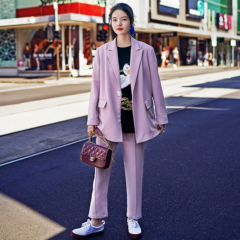 8GIRLS VINTAGE INSPIRED BLAZER AND TAILORED TROUSERS CO ORD