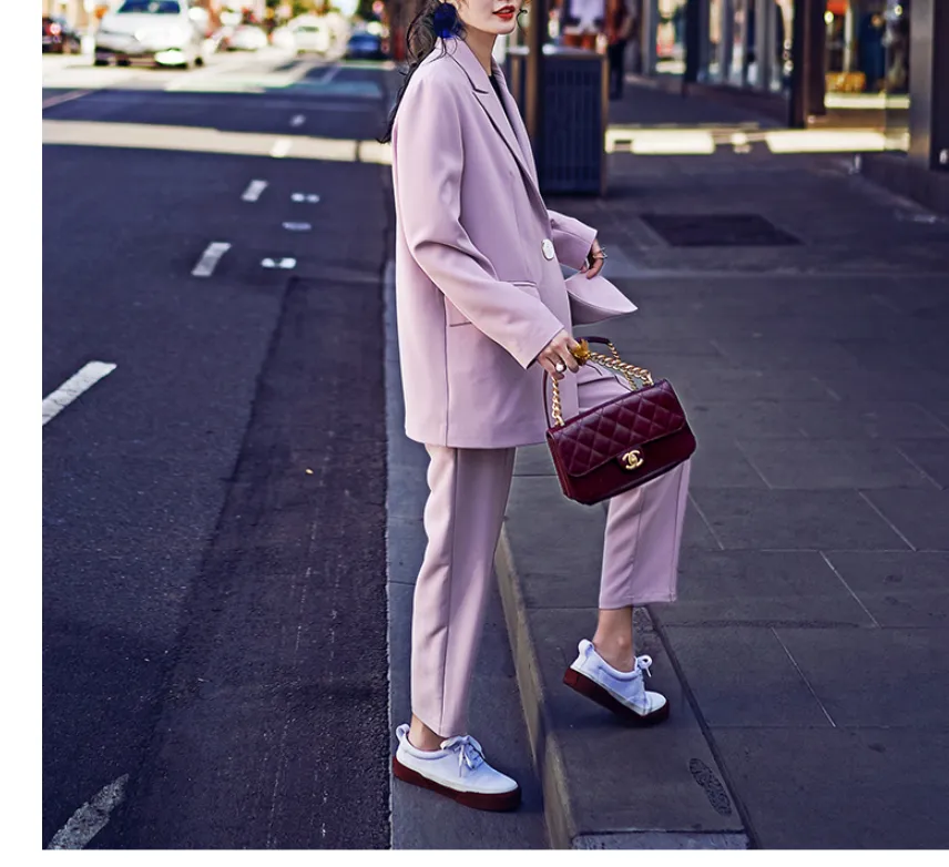 8GIRLS VINTAGE INSPIRED BLAZER AND TAILORED TROUSERS CO ORD