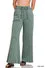 Acid Wash Fleece Palazzo Sweatpants w/Pockets
