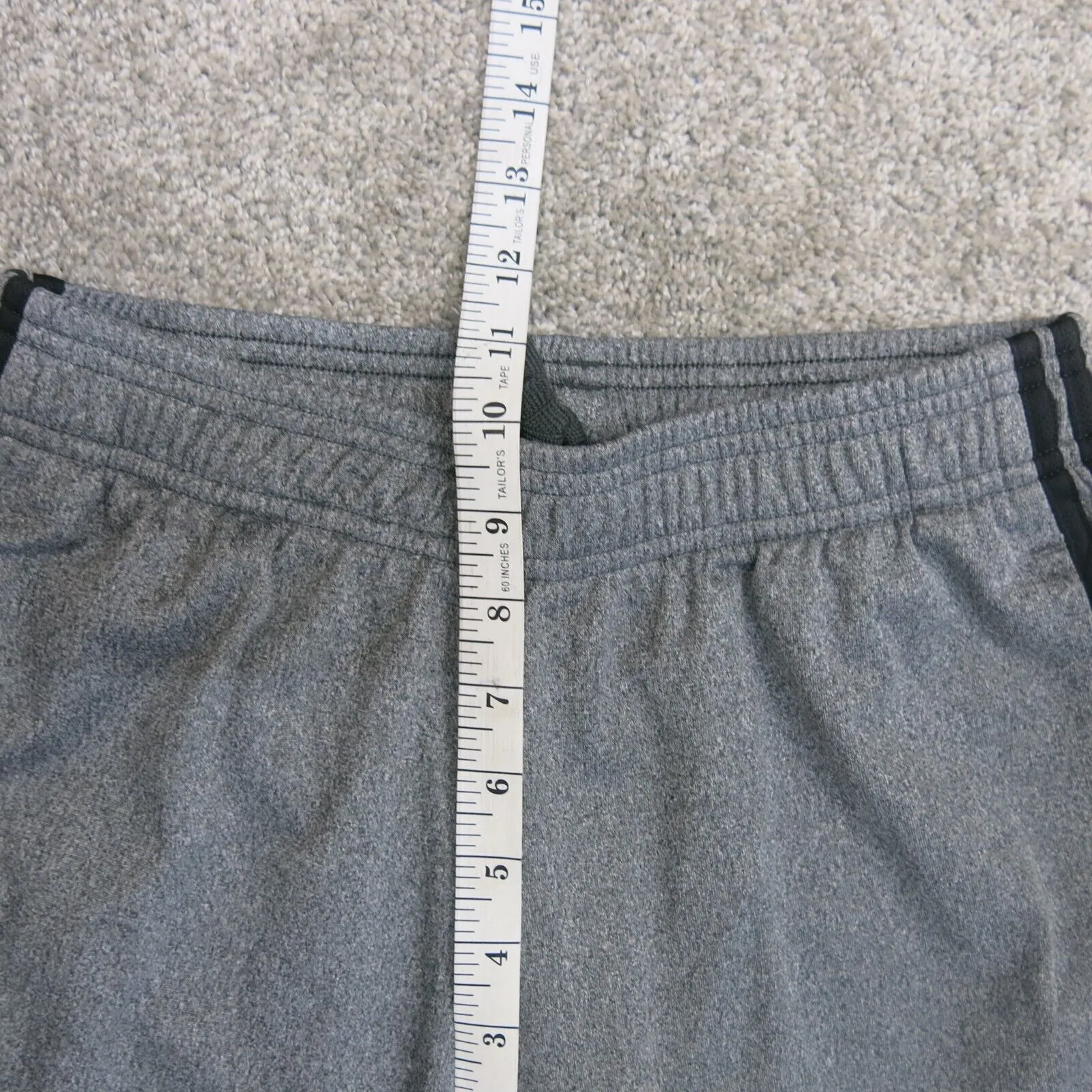 Adidas Womens Sweatpants Elastic Waist Running Jogging Pockets Gray Size Small
