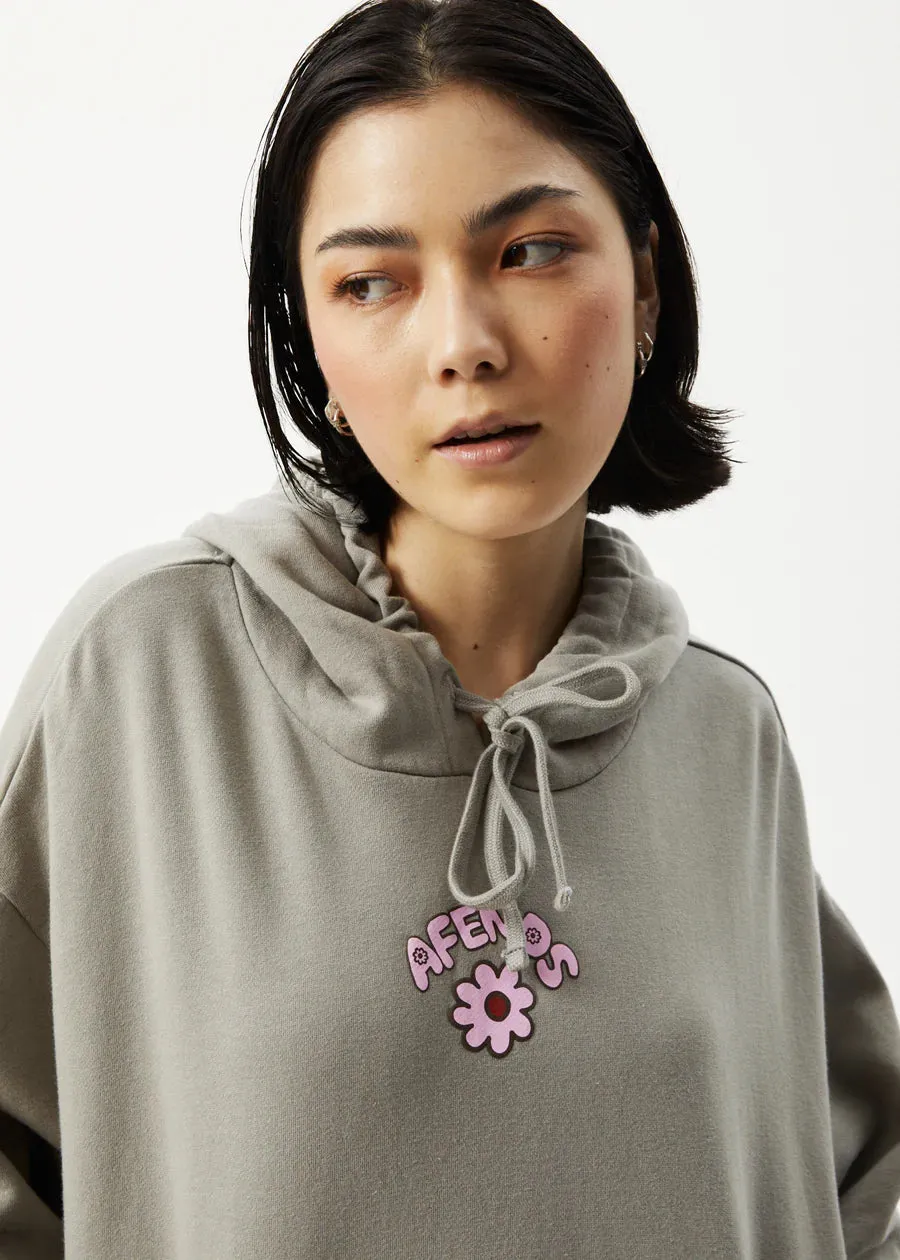 Afends Flower Recycled Pull On Hood - Olive