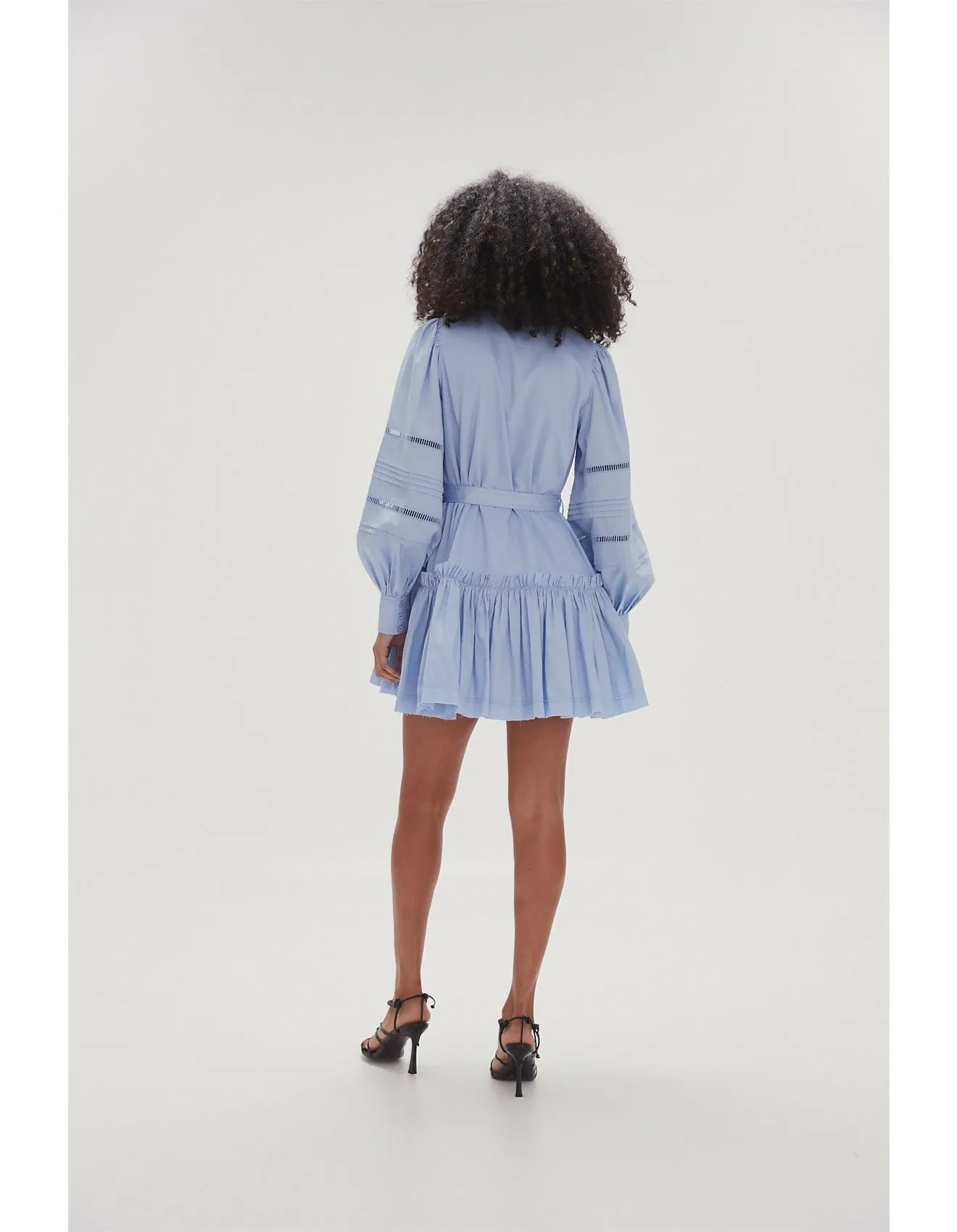 Aje Elodie Ladder Tim Mini Dress Cool Lavender Size 8