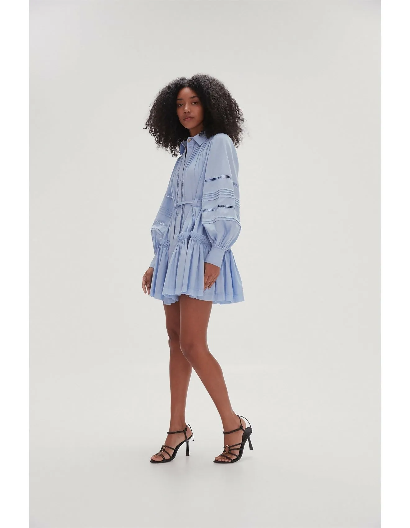 Aje Elodie Ladder Tim Mini Dress Cool Lavender Size 8