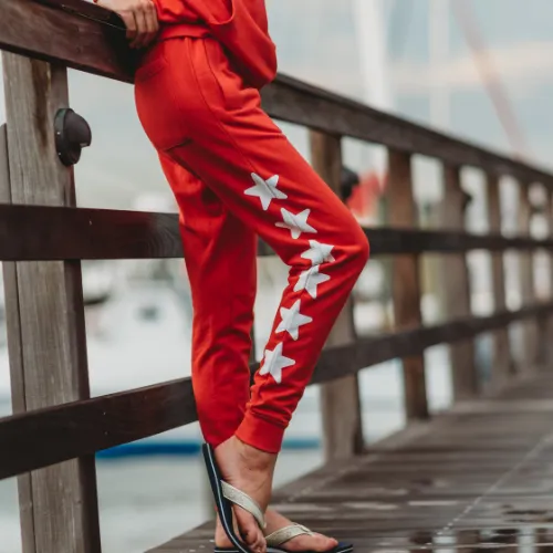 Americana Kids Sweatpants - Red