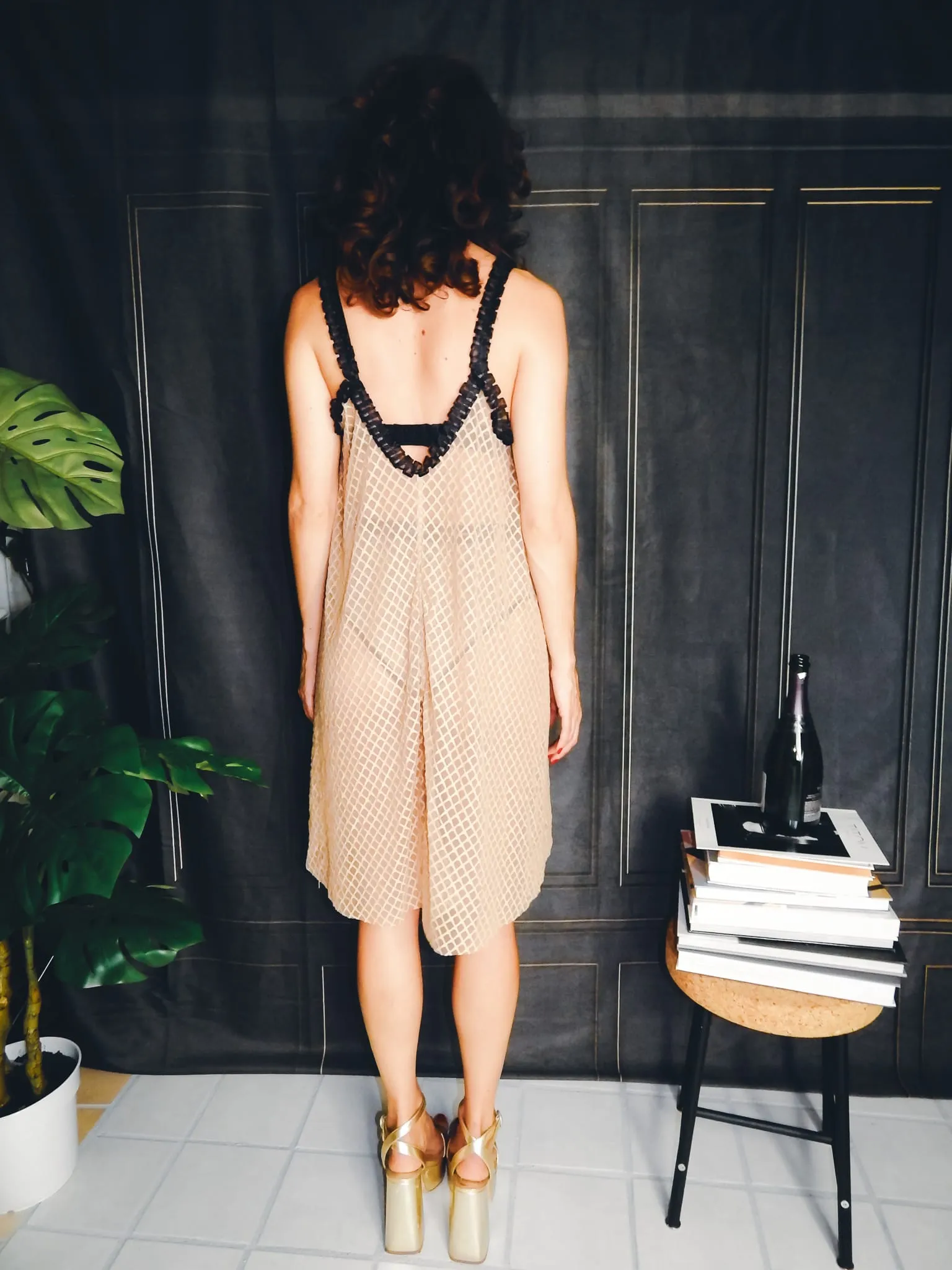 Amy Mesh Slip Dress