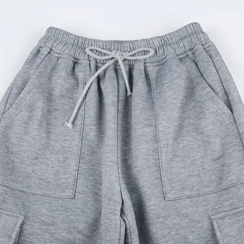 Baggy Cargo Gray Sweatpants