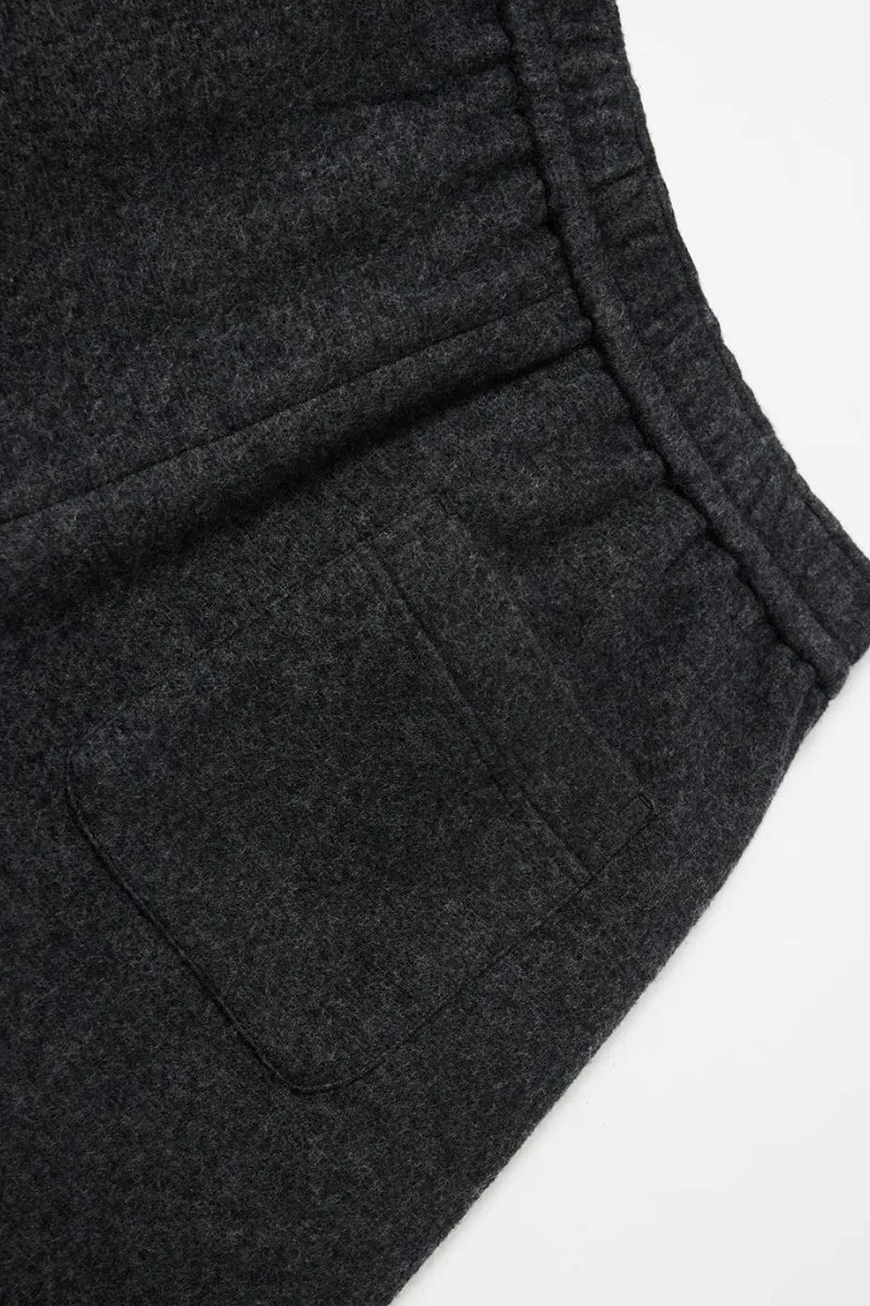 Baggy Wool Blend High Waisted Barrel Leg Sweatpants