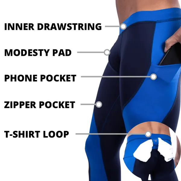 Blue Camo Meggings