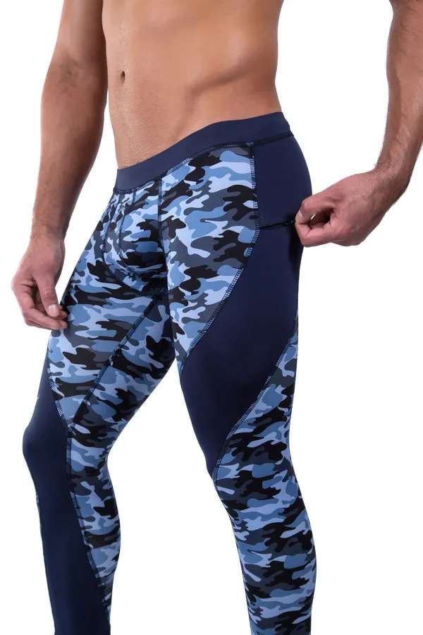 Blue Camo Meggings