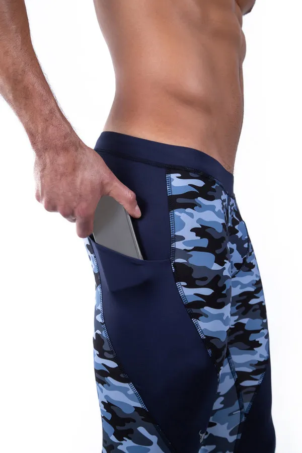 Blue Camo Meggings