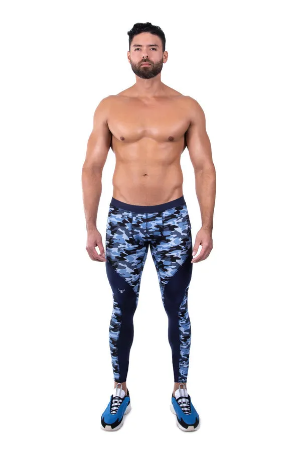 Blue Camo Meggings