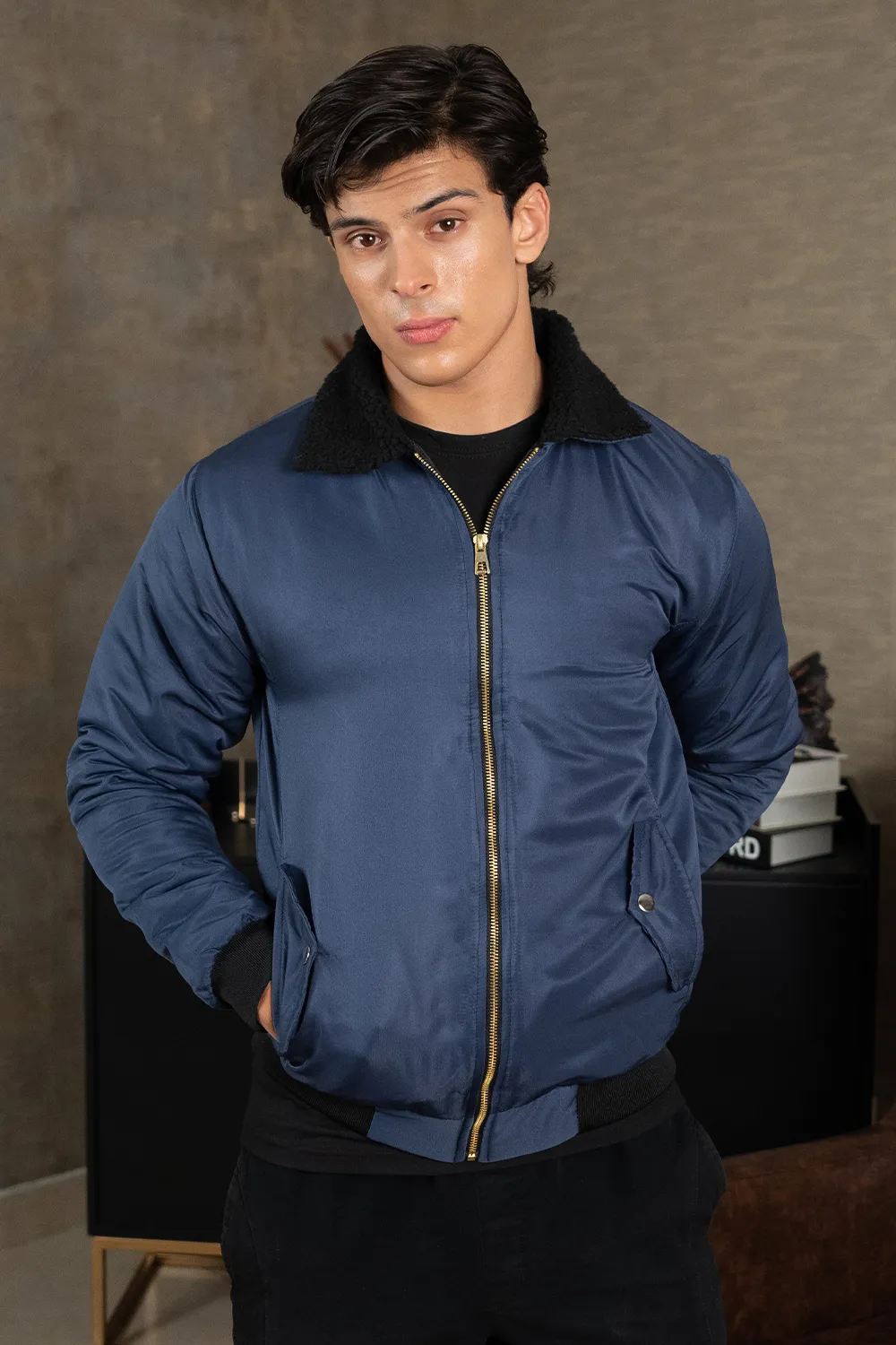 Blue Sherpa Jacket