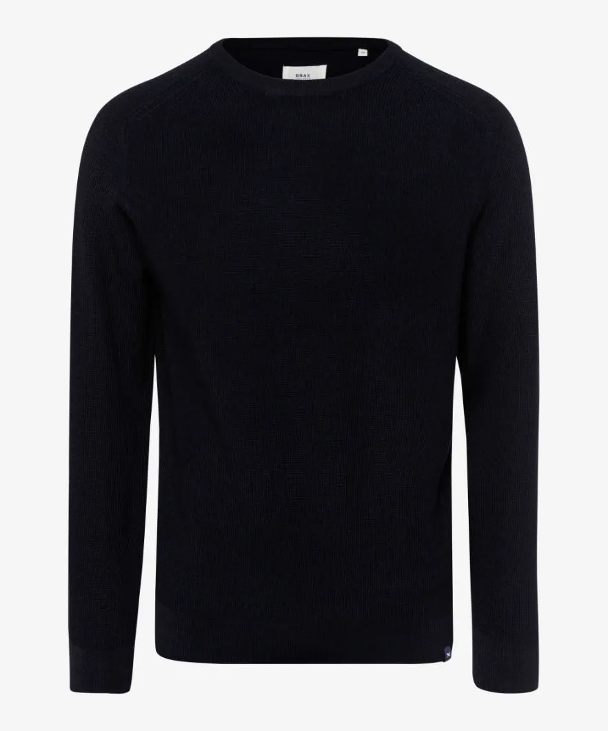 Brax Roy Crew Neck Pullover - Navy