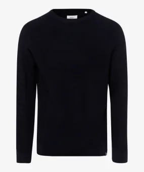 Brax Roy Crew Neck Pullover - Navy