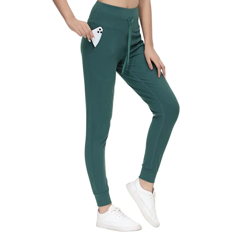 Buttery Soft Sweatpants For Women With 2 Deep Pockets, Tapered Joggers With Drawcord For Athletic Casual Winter