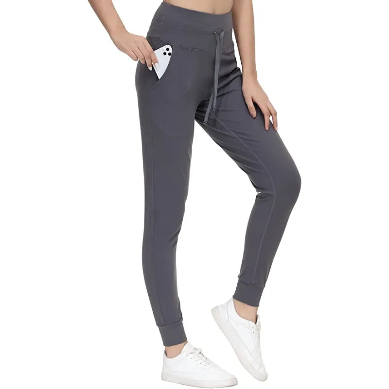 Buttery Soft Sweatpants For Women With 2 Deep Pockets, Tapered Joggers With Drawcord For Athletic Casual Winter