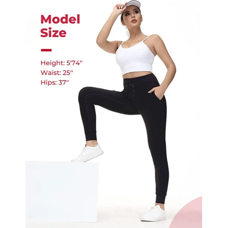 Buttery Soft Sweatpants For Women With 2 Deep Pockets, Tapered Joggers With Drawcord For Athletic Casual Winter