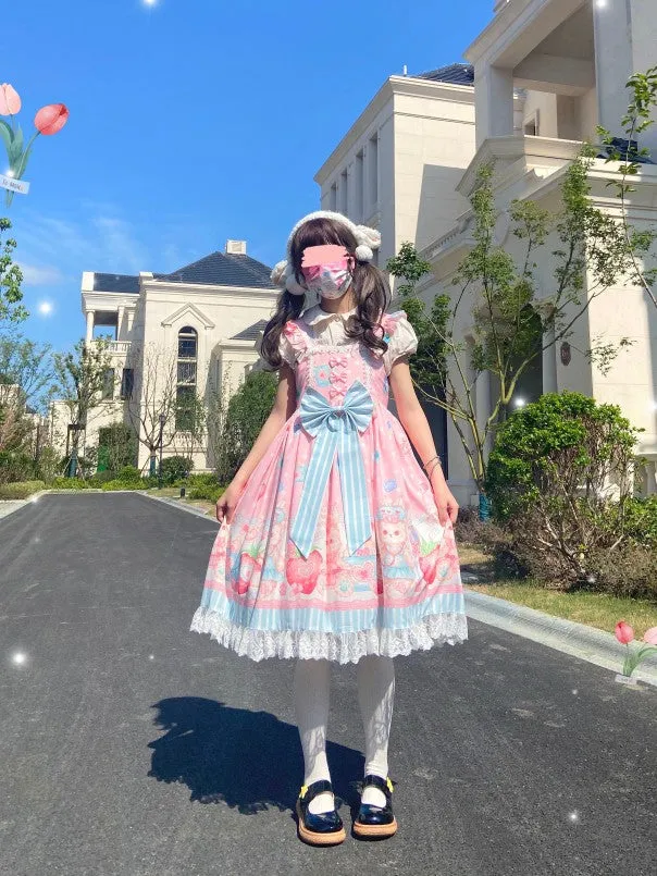 (Buyforme)Night Never Sleeps~ Kawaii Lolita Printed JSK Dress