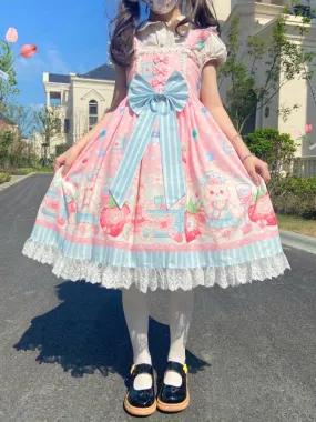 (Buyforme)Night Never Sleeps~ Kawaii Lolita Printed JSK Dress