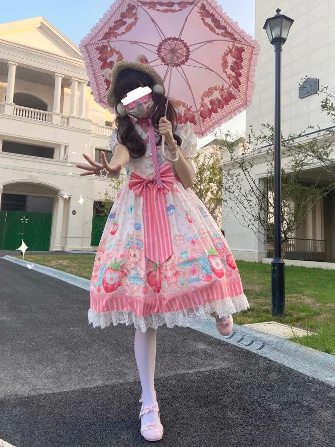 (Buyforme)Night Never Sleeps~ Kawaii Lolita Printed JSK Dress
