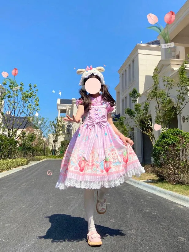 (Buyforme)Night Never Sleeps~ Kawaii Lolita Printed JSK Dress