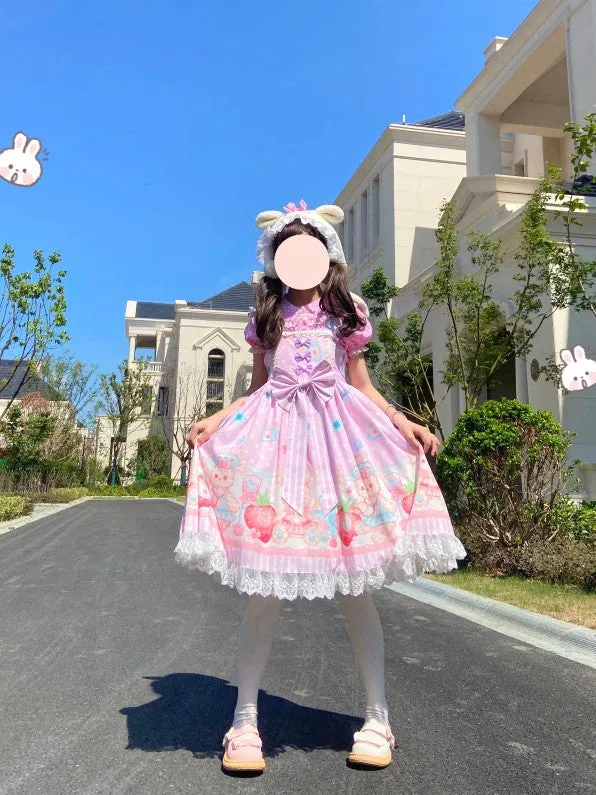 (Buyforme)Night Never Sleeps~ Kawaii Lolita Printed JSK Dress