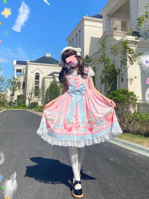 (Buyforme)Night Never Sleeps~ Kawaii Lolita Printed JSK Dress