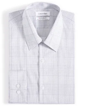 Calvin Klein Men's Extreme Slim Fit Button Down Dress Shirt Blue XL