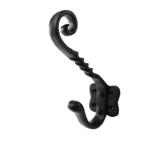 Centurion 144mm Antique Black Tudor Hat & Coat Hook