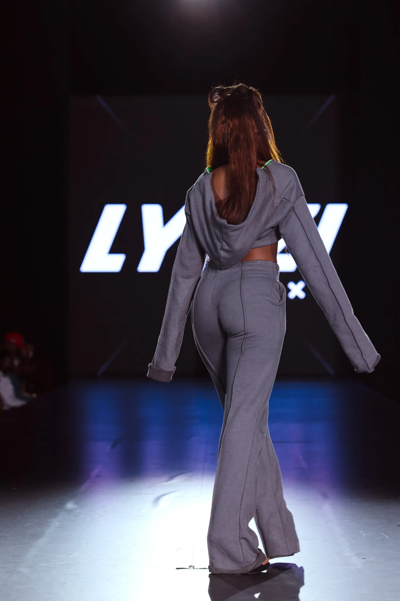 Charcoal Wide Leg Sweatpants