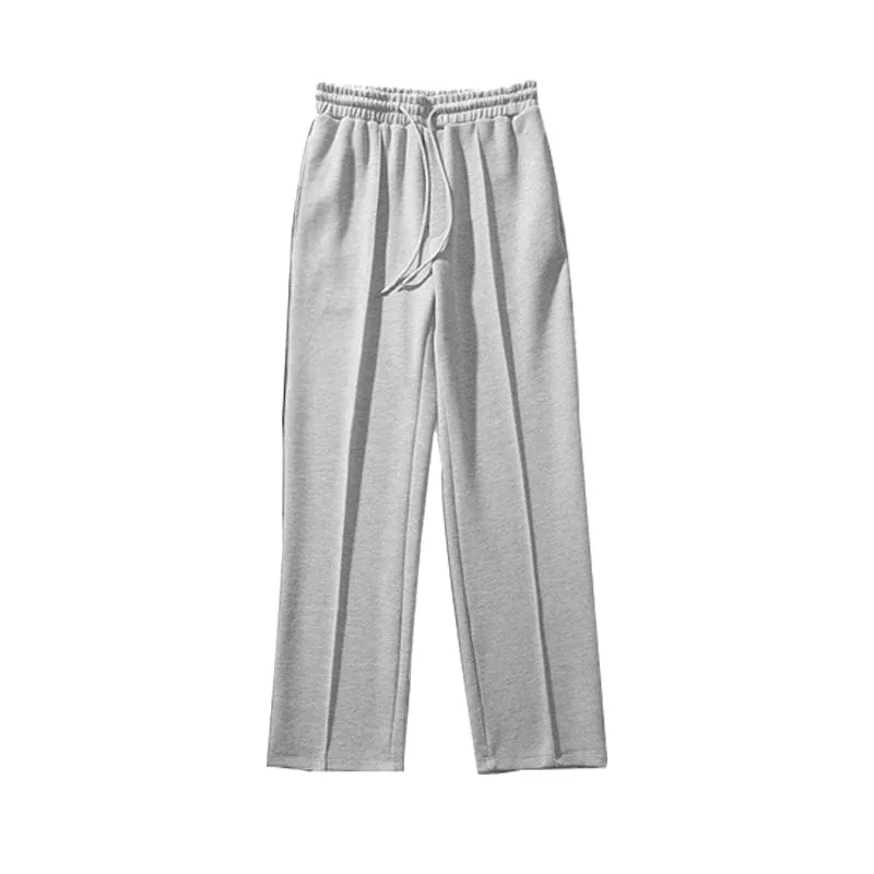 Chicmy-Korean style, Korean men's outfit, minimalist style, street fashion No. 2551 WIDE STRAIGHT SWEATPANTS