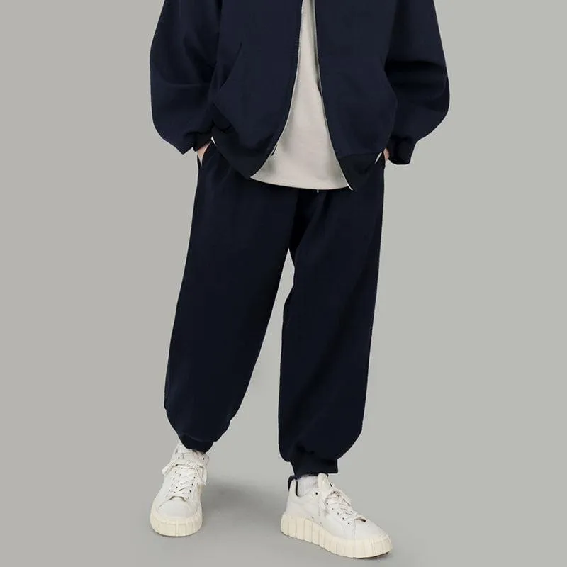 Chicmy-Korean style, Korean men's outfit, minimalist style, street fashion No. 4207 ZIP-UP HOODIE & SWEATPANTS
