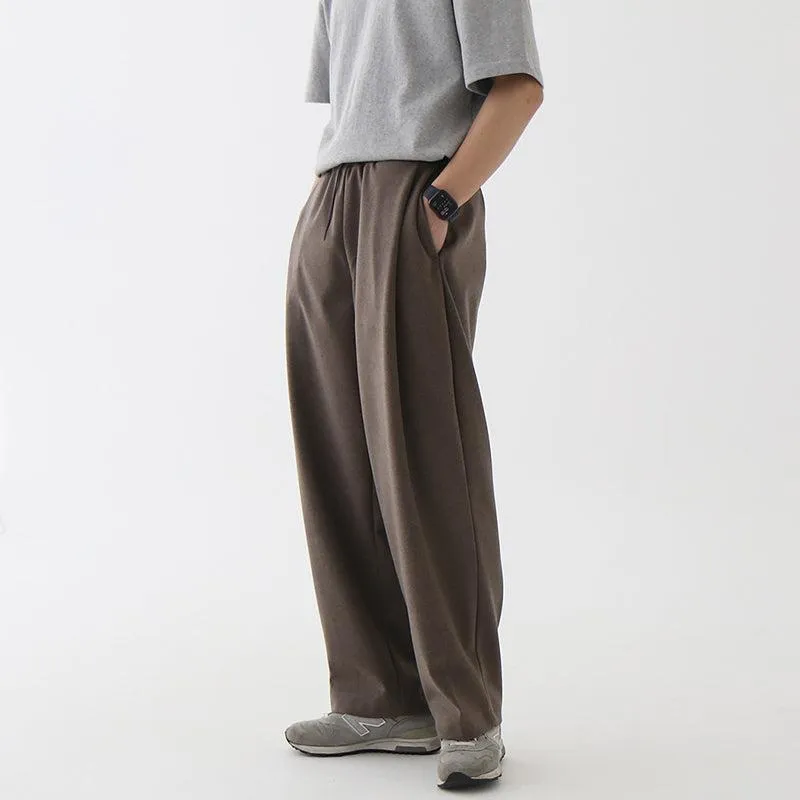 Chicmy-Korean style, Korean men's outfit, minimalist style, street fashion No. 4453 ZIP-UP COLLAR JK & WIDE SWEATPANTS