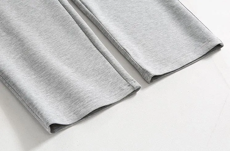 Chicmy-Korean style, Korean men's outfit, minimalist style, street fashion No. 5514 WIDE STRAIGHT SWEATPANTS