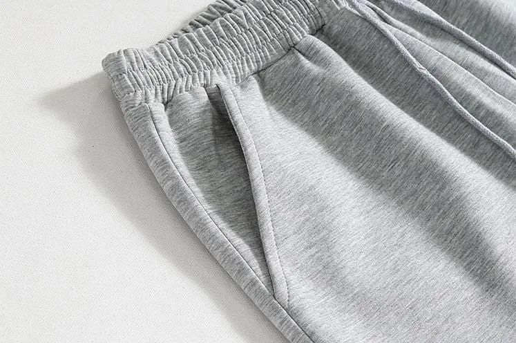 Chicmy-Korean style, Korean men's outfit, minimalist style, street fashion No. 5514 WIDE STRAIGHT SWEATPANTS