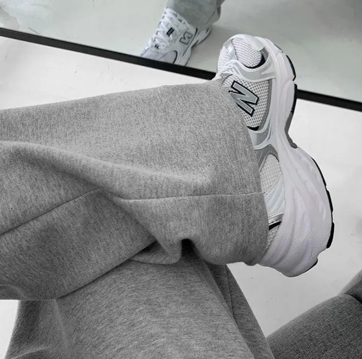 Chicmy-Korean style, Korean men's outfit, minimalist style, street fashion No. 5514 WIDE STRAIGHT SWEATPANTS