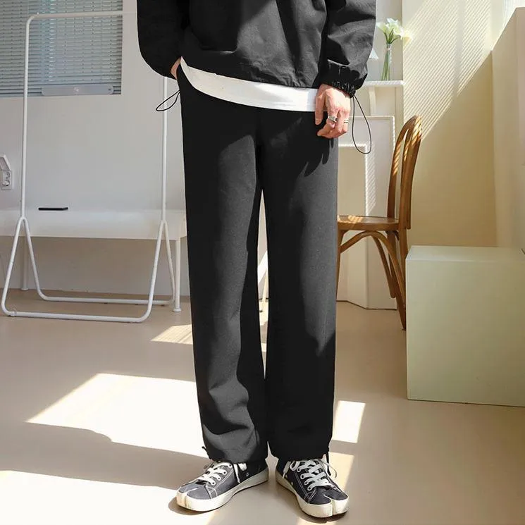 Chicmy-Korean style, Korean men's outfit, minimalist style, street fashion STRAIGHT SWEATPANTS