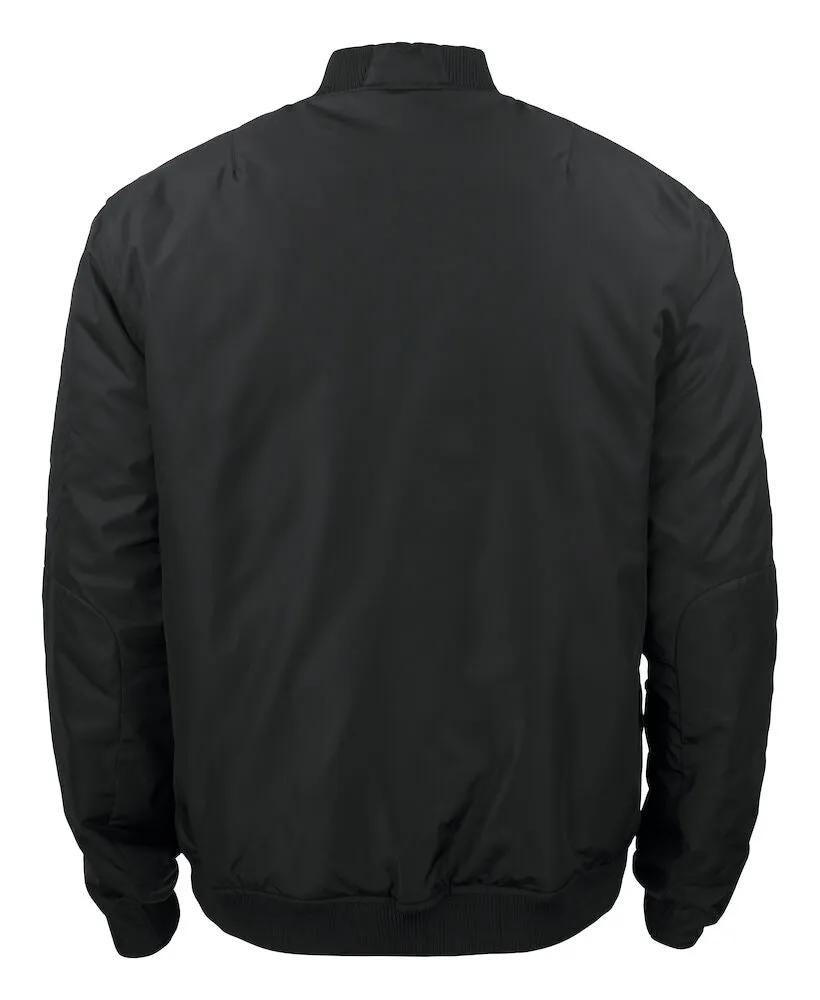 Cutter & Buck Fairchild Men's Padded Bomber Jacket | Reversible Black to Quilted Blue | S-4XL