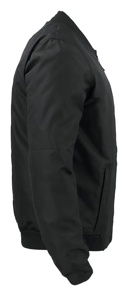 Cutter & Buck Fairchild Men's Padded Bomber Jacket | Reversible Black to Quilted Blue | S-4XL