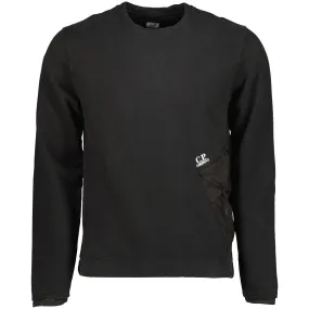 Diagonal Fleece Pocket Sweatshirt