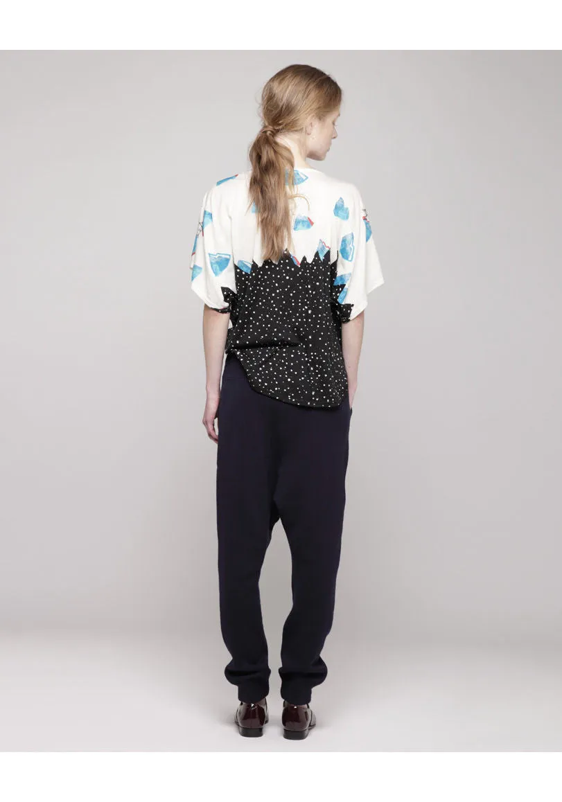 Drop Crotch Wool Sweatpants