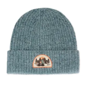 Duck Trio Wool Blend Beanie, Lake