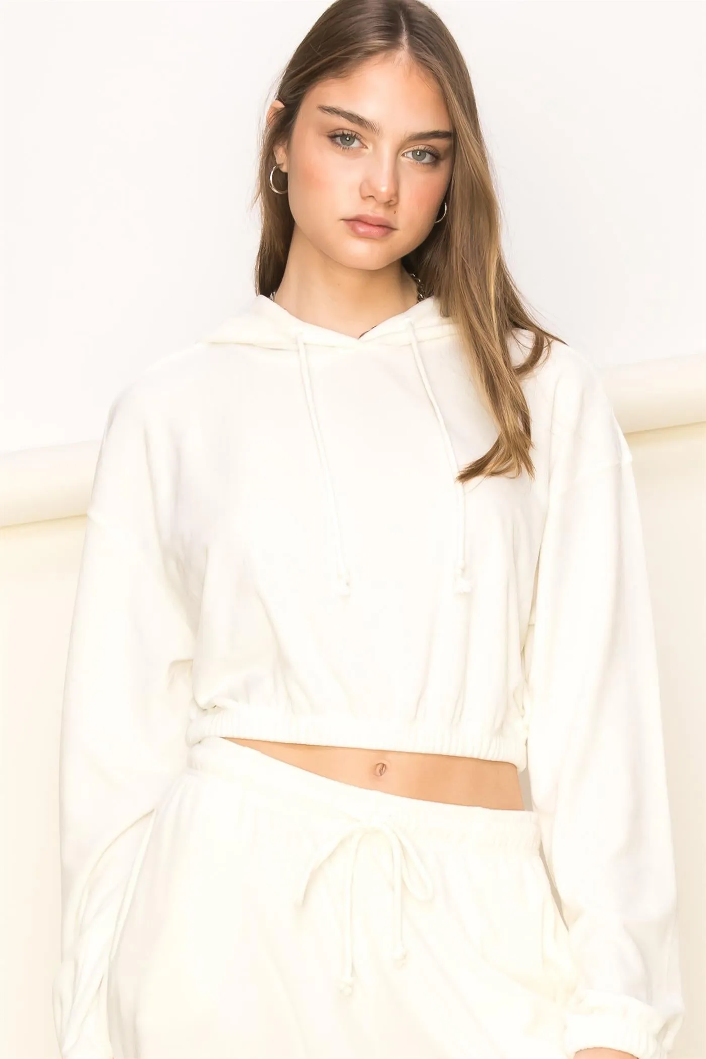 DZ23A455-Cropped Hoodie