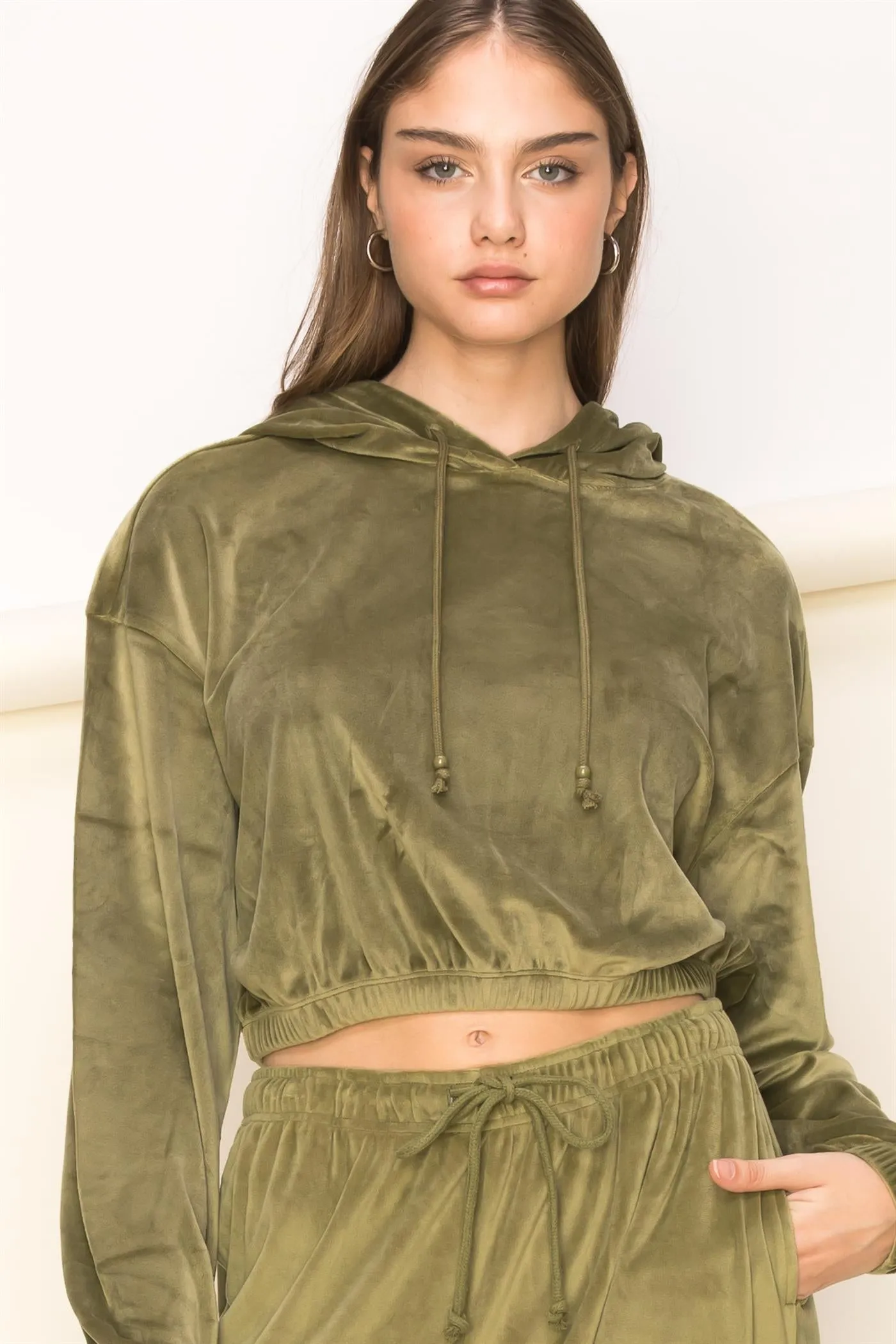 DZ23A455-Cropped Hoodie
