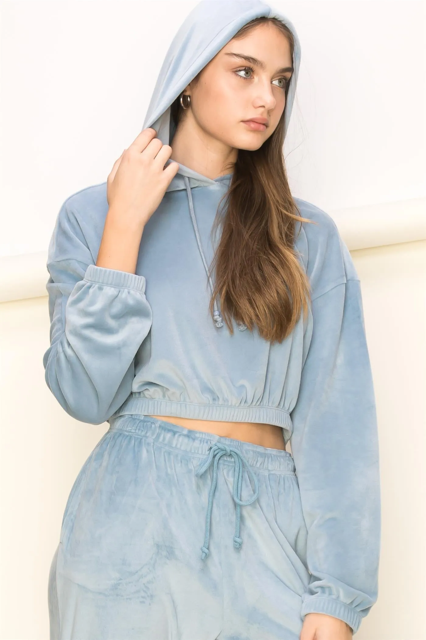 DZ23A455-Cropped Hoodie