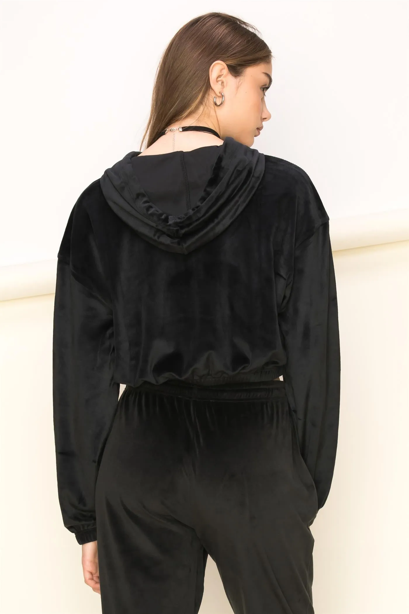 DZ23A455-Cropped Hoodie