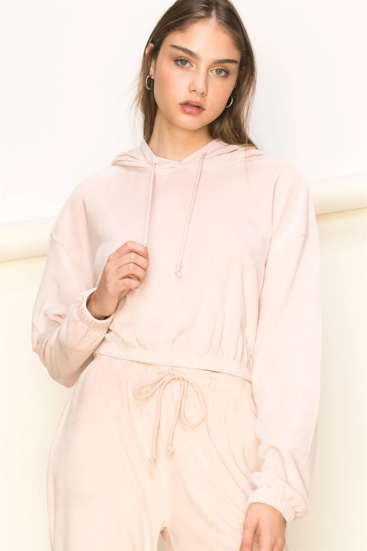 DZ23A455-Cropped Hoodie